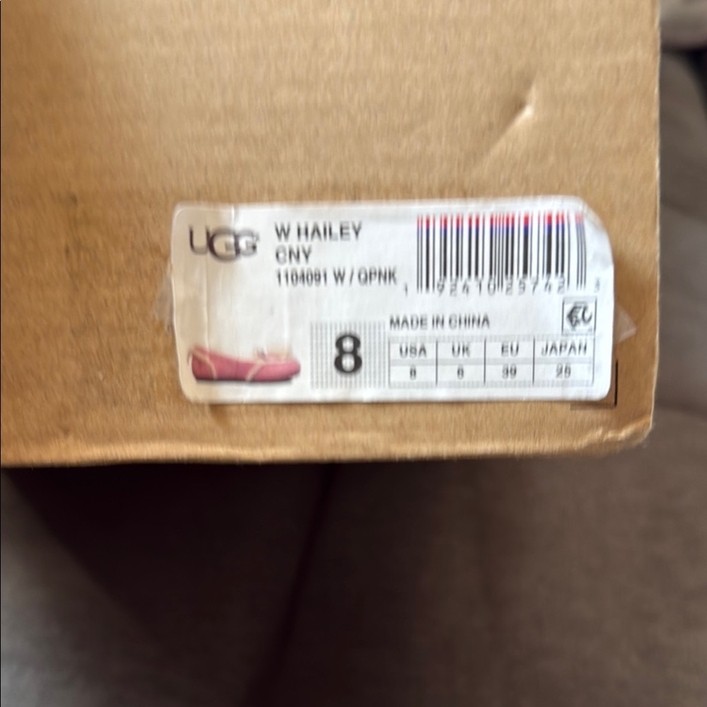 UGG Pink and White Cozy Bunny Slippers - Picture 3 of 4